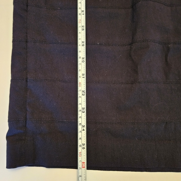 Nicole Miller size 10 black bodycon, scarfprint blue/ gold top dress. - Picture 5 of 9